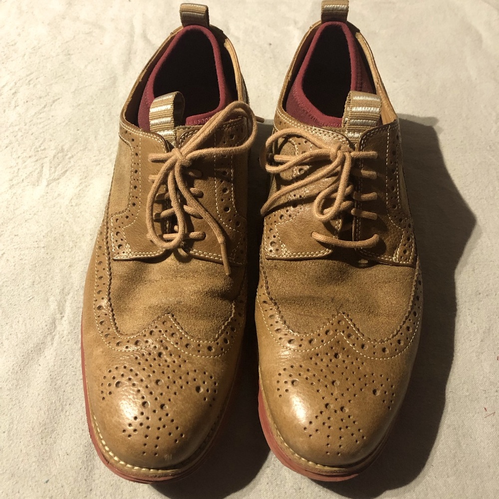 Cole Haan wingtip lunar grand playa lace loafers